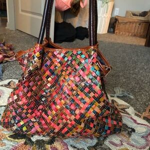 Colorful Woven Tote Bag